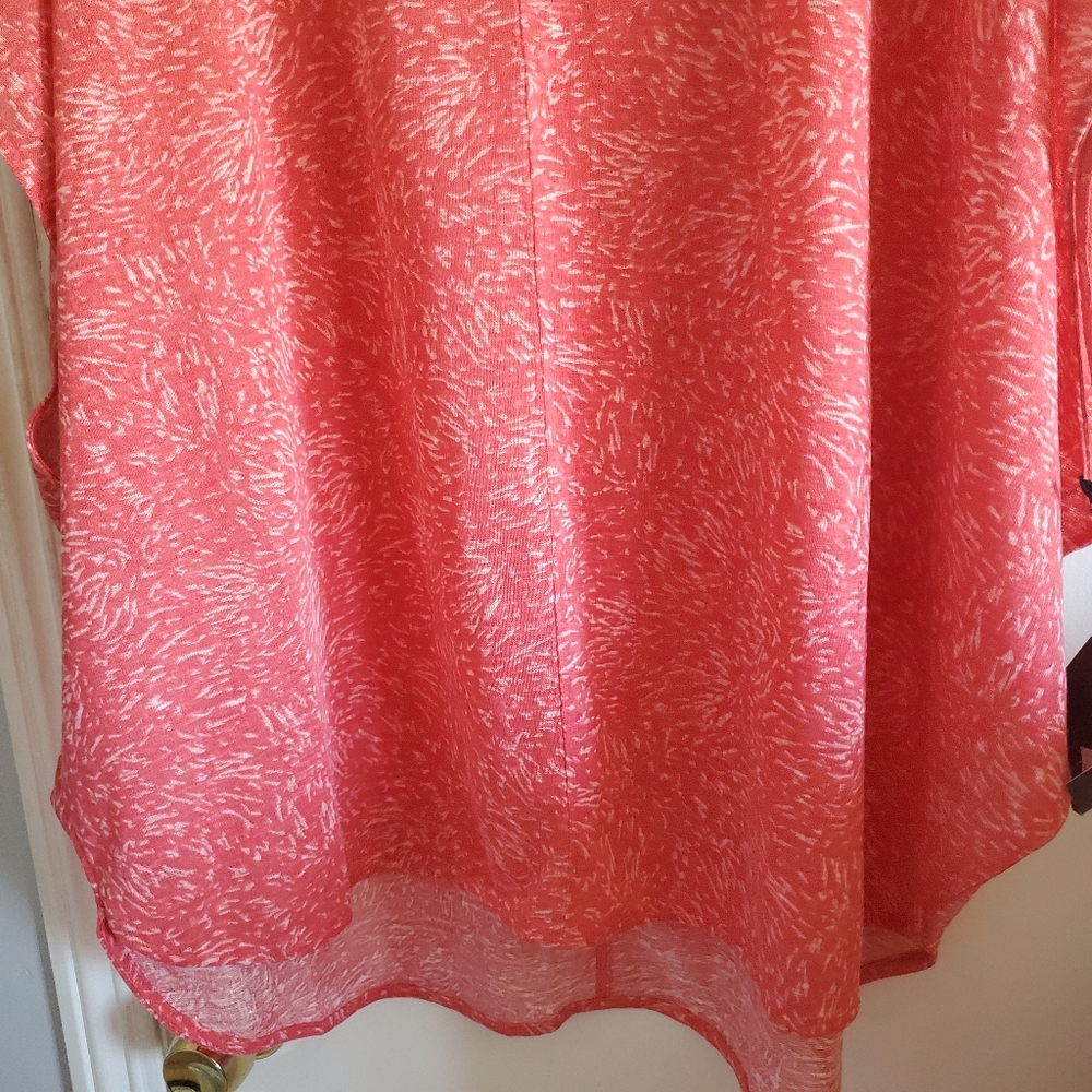 AVA & VIV Women's Bat Wing patterned shirt size 2x/3x NWT Coastal Resortwear - Picture 4 of 10